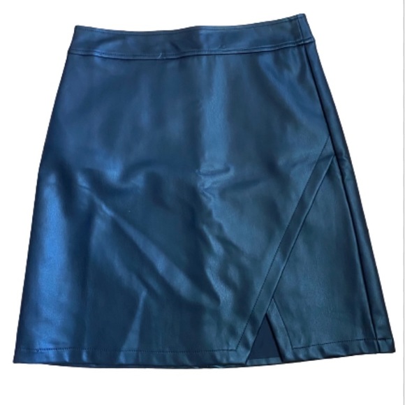 LOFT Dresses & Skirts - Loft Faux Leather Black Skirt